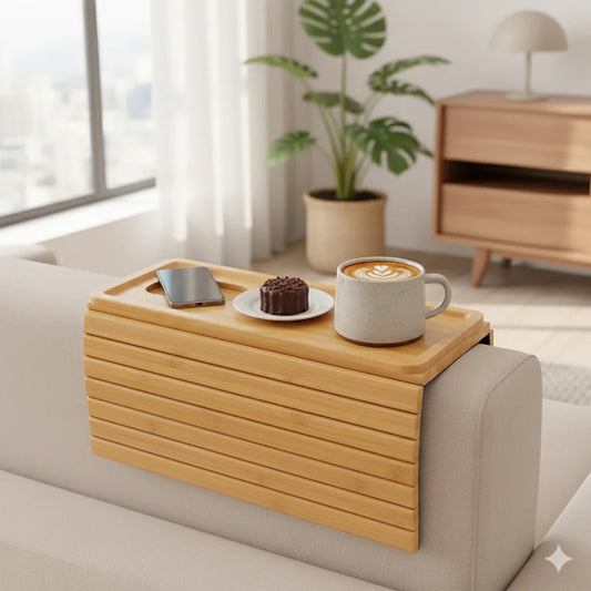 Foldable Bamboo Sofa Tray