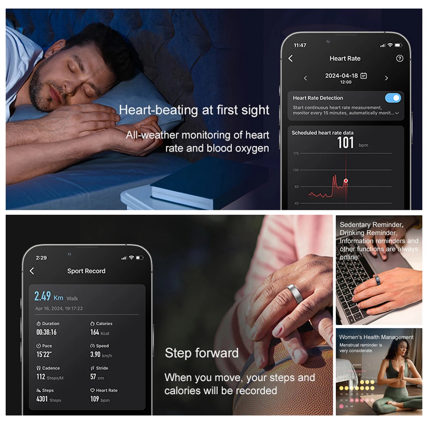 Smart Ring for Health & Sleep Tracking