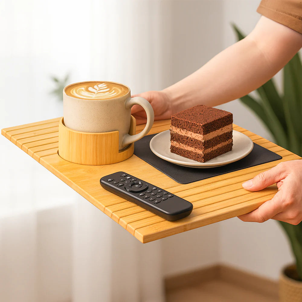 Foldable Bamboo Sofa Tray