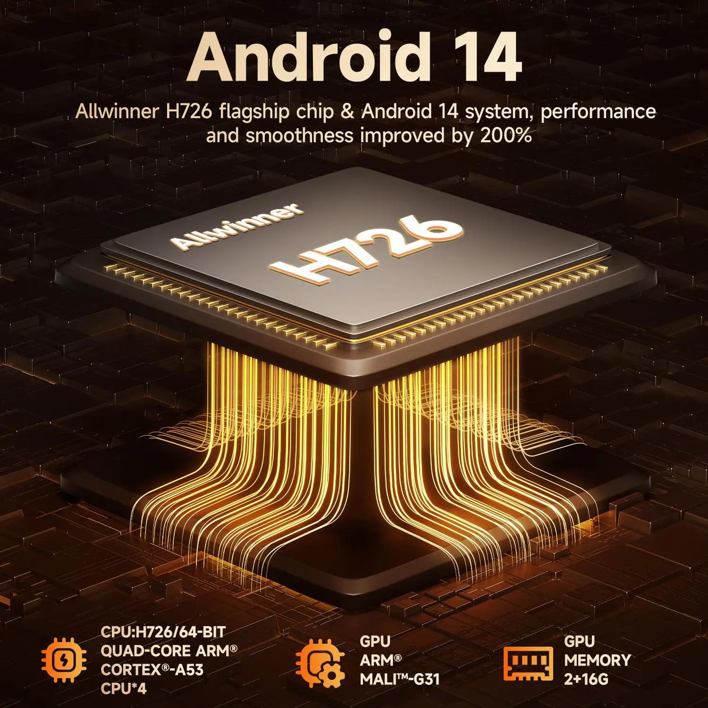 Magcubic HY350MAX Portable 8K Projector | 900 ANSI, Native 1080P, Android 14