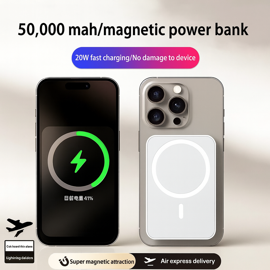 AURA Magnetic Wireless PowerBank (10,000mAh)