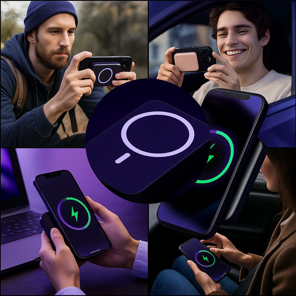 Aura Magnetic Wireless Power Bank 10,000mAh