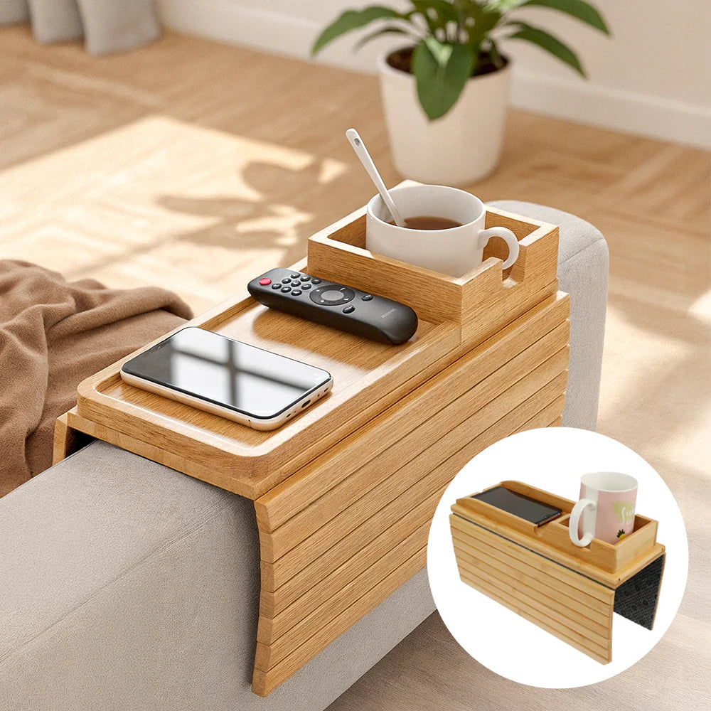 Foldable Bamboo Sofa Tray